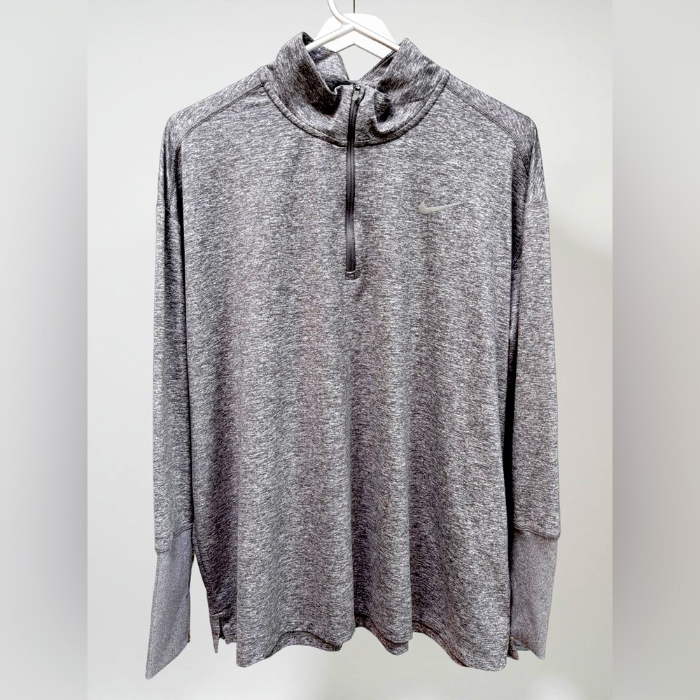 Nike Dri-Fit Grey Running Long Sleeve Top 1X